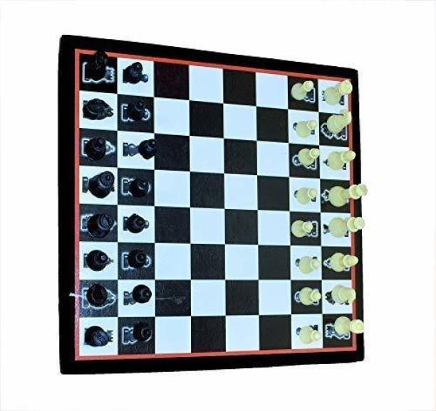 GOLDILUXE Wooden Ludo board & Chess board Combo With Ludo coins and Chessmen coins Set Party & Fun Games Board Game Party & Fun Games Board Game