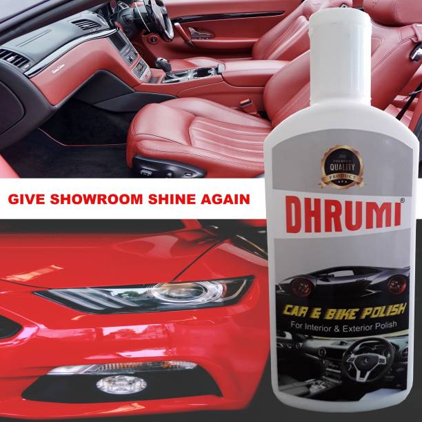 Dhrumi Paste Car Polish for Dashboard, Metal Parts, Chrome Accent, Exterior