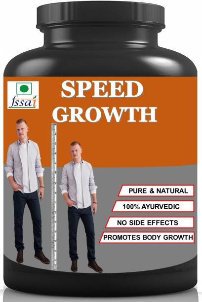 Hindustan Ayurveda Speed Growth Height Increase Powder (100g Chocolate) Pack Of 1) Weight Gainers/Mass Gainers