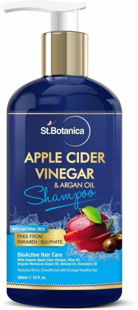 StBotanica Apple Cider Vinegar & Organic Argan Oil Hair Shampoo - 300ml - No Sulphate, No Parabens, No Silicon