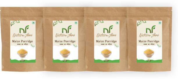 Nature food Best Quality Maize Porridge / Makka Daliya (Corn ) - 4kg (1kgx4) Pouch