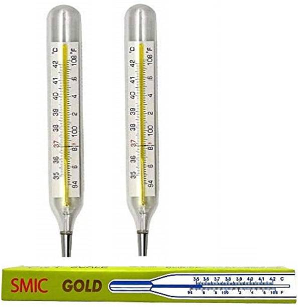 MCP Healthcare Smic SMIC Gold mercury thermometer (PACK OF 2 PCS) Thermometer