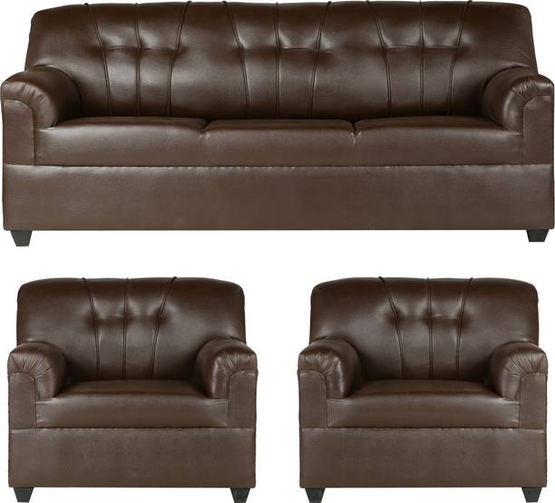 Leather Sofa Set At Best S In India Flipkart Com Leather Sofa Set, What Is The Best Filling For A Leather Sofa