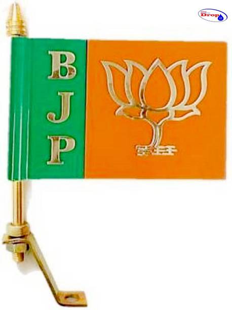 Dropit BJP Car window flag Windsock Car Window Flag Flag