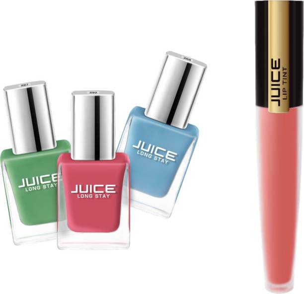 Juice Nail Paint Combo 02 : Lipstick M-90 Shade: Nude