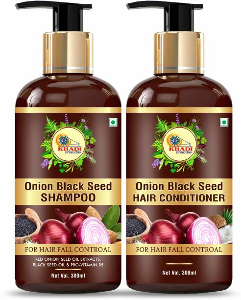 KHADI BHANDAR Red Onion Black Seed Oil Shampoo+Conditioner
