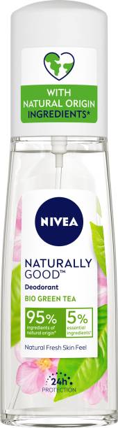 NIVEA Naturally Good Deodorant, Bio Green Tea, 75 ml Deodorant Spray  -  For Women