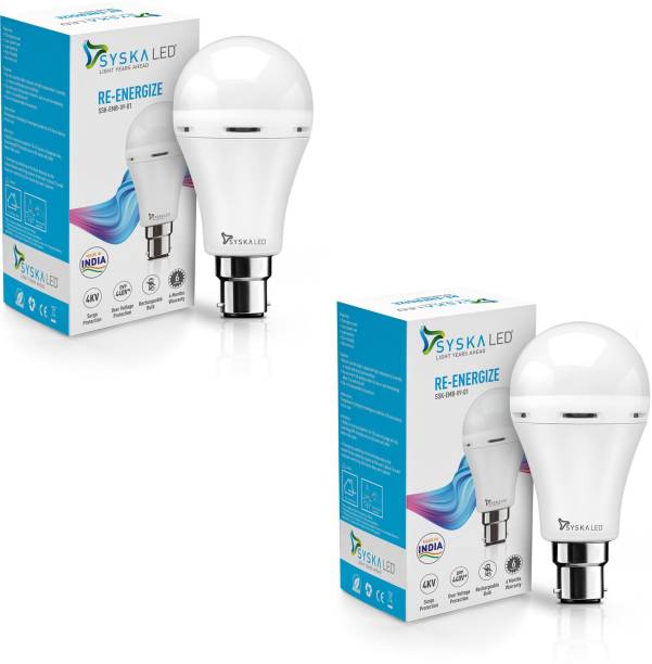 Syska Rechargeable Inverter White 3.5 hrs Bulb Emergency Light