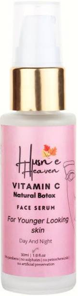 Husn e heaven Vitamin C Natural Botox Therapy Face Serum for Men and Women, Skin Clearing Serum, Anti-Aging Skin Properties Repairs Sun Damages and Fine Lines