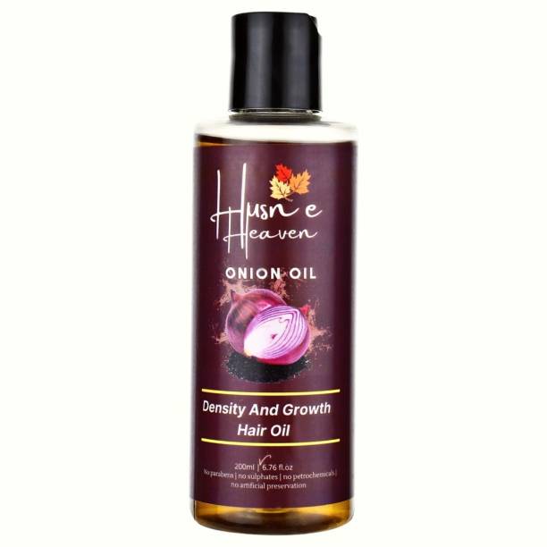 Husn e heaven Onion Hair Oil for Hair growth, hair Fall Control & Density With onion Black Seed oil and Castor Oil, Suitable For All Hair Type, For Both Men And Women Hair Oil