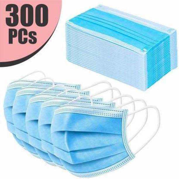 Stuti 300 Units Disposable 3 Layer Pharmaceutical Breathable Surgical Pollution Face Mask Respirator with 3 Ply For Men, Women, Kids 3 Ply Surgical…