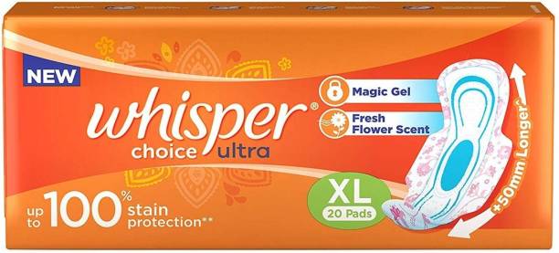 Whisper Choice for Women, XL 20 Sanitary Pad