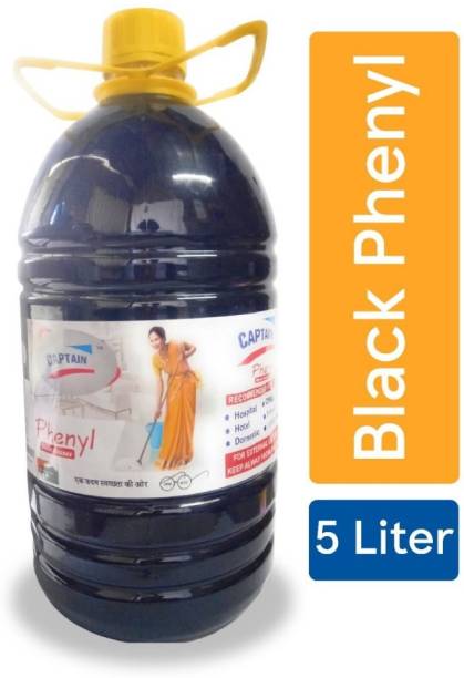 CAPTAIN Disinfectant Black Phenyl Floor Cleaner, 5L NATURAL