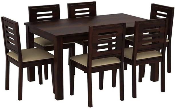 Credenza Solid Wood 6 Seater Dining Set Solid Wood 6 Seater Dining Set