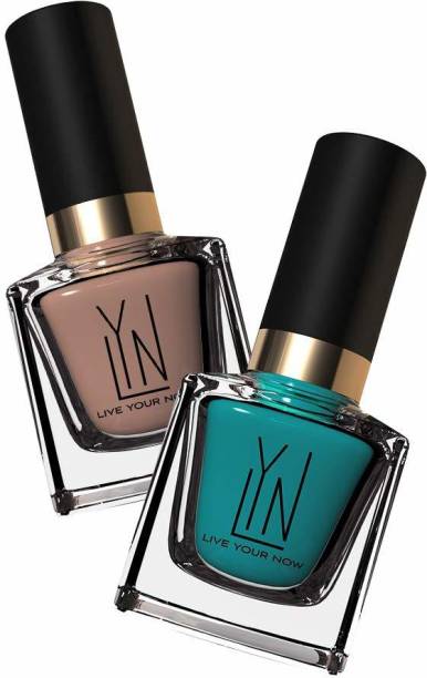 LYN Live Your Now BIRTHDAY SUIT & TEAL ME MORE Nail Polish Long Lasting Fast Dry Nail Paint - 12ml Berry Multicolor