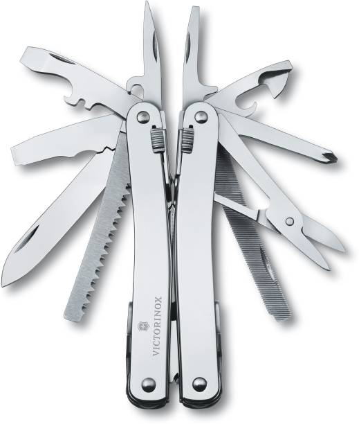Victorinox Swiss Army Knife Swiss Tool Spirit X, Including a Plier in a Leather Pouch 25 Multi-utility Knife