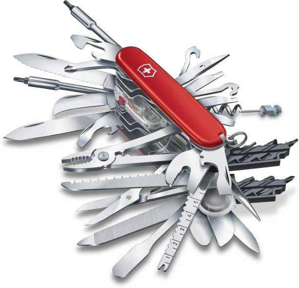 Victorinox Swiss Army Knife, Swiss Champ, Practicality-Packed-Perfection - 91 mm 25 Multi-utility Knife