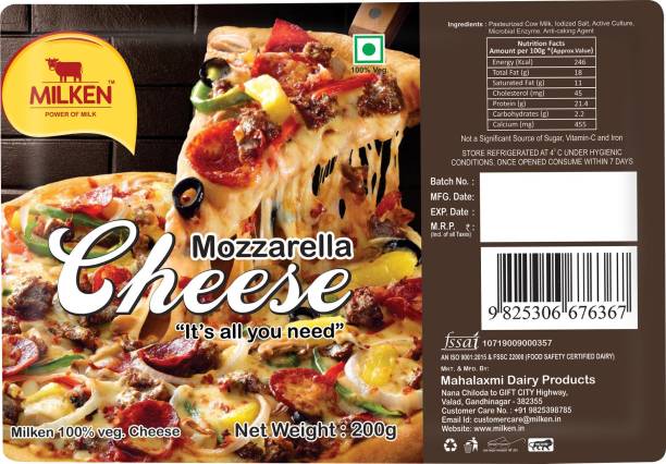 MILKEN Mozzarella cheese Block
