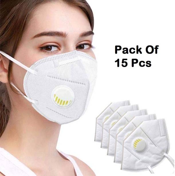 Leplion 15 PIECE COMBO OF N95 mask reusable N95 mask washable Respirator Pollution Breathable KN95 mask Face Mask with filter Respirator for Men Women Kids 5 Layers Protection COMBO OF 15, N95 mask reusable with filter N95 mask washable for Men Women Kids Reusable, Washable KN 95 Face Mask