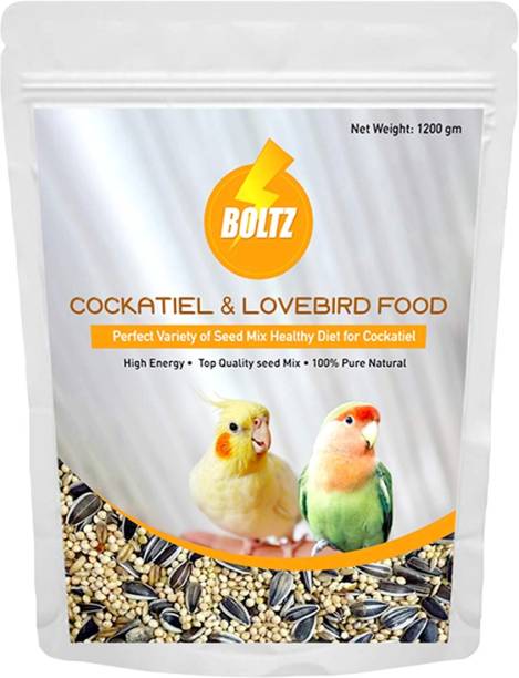 BOLTZ Premium Bird Food for Cockatiel & Lovebird seed mix 1.2 kg Dry Adult Bird Food