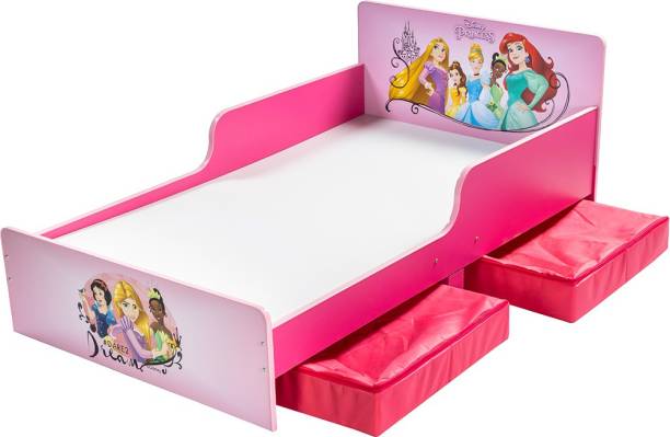Yipi Princess Smart Bed with Twin Storage Engineered Wood Single Drawer Bed