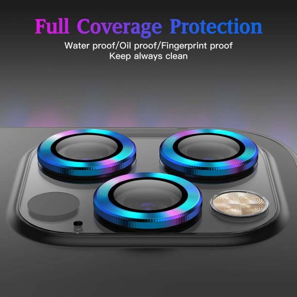 ICREATOR Camera Lens Protector for Iphone 12 Rainbow Camera Lance With Inbuilt Tempered Glass Aluminium Alloy Metal Ring Scratch proof Very Easy To Install With Ultra Protection