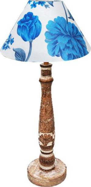 Logro Antique Wood Fancy Night lamp Table Lamps for Bed...