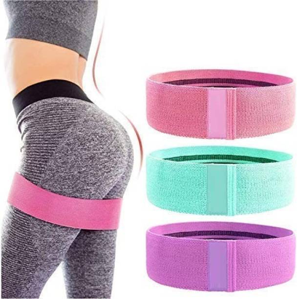 CARDIORAMA ®IXVI-NRC-50-Resistance Hip Loop Bands for Legs, Butt, Thighs Resistance Band