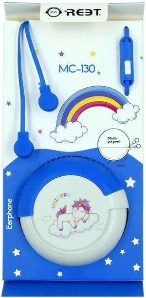 Top Headset Kids cheap price 5stars Flipkart in India 22 stylie modern Alternatives Unicorn Wired Earphones with Microphone Headset with Case(Blue) Wired Headset