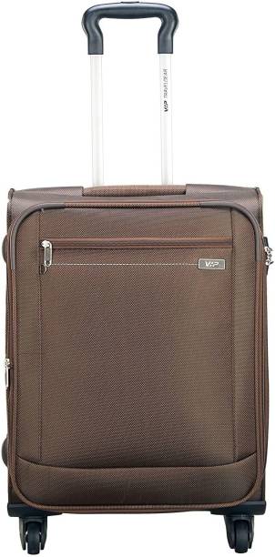 VIP TIDE STR EXP 4 WHEEL 56 BROWN Expandable  Cabin Suitcase - 22 inch