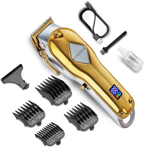 NOVA Professional Cordless NHT 1069 Full Metal Hair Clipper Runtime: 240 min Trimmer for Men