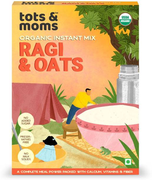 TOTS AND MOMS Instant Ragi & Oats Cereal