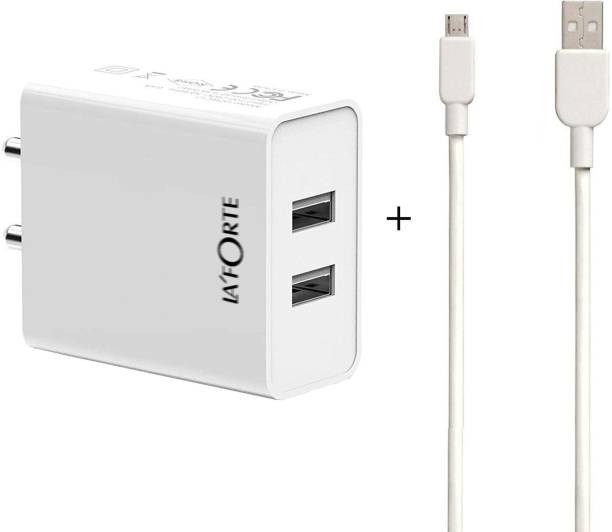 LA'FORTE LAF_USB_CHARGER X1 PC 10.5 W 2.1 A Multiport Mobile Charger with Detachable Cable