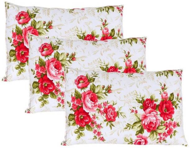 SAN & MAAHI premium Floral Pillow Microfibre Floral Sleeping Pillow Pack of 3