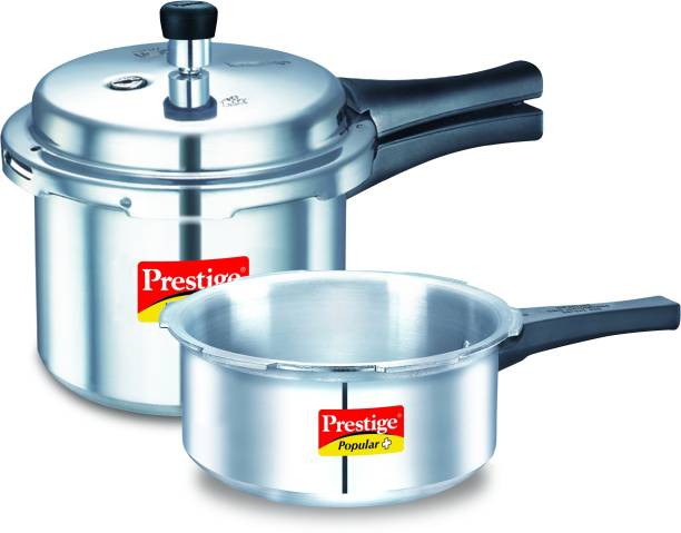 Prestige Popular Plus 3 L, 2 L Induction Bottom Pressure Cooker