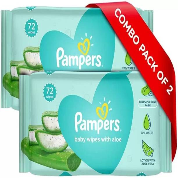Pampers Baby Wipes with Aloe 144 Pieces