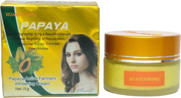 HUAYUENONG SWA32 Papaya Active Firment Whitening Cream Removes Pimples, Freckles & Other Signes Of Ageing For Women