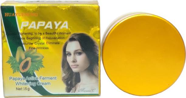 HUAYUENONG Papaya Active Firment Whitening Cream Removes Pimples, Freckles & Acne