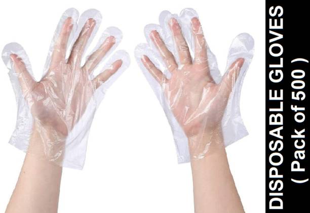 GYBest 500 Pieces Anti Virus Biodegradable Disposable Gloves,Disposable Gloves for Cleaning, [ One Size Fits Most ] Polyisoprene Surgical Gloves