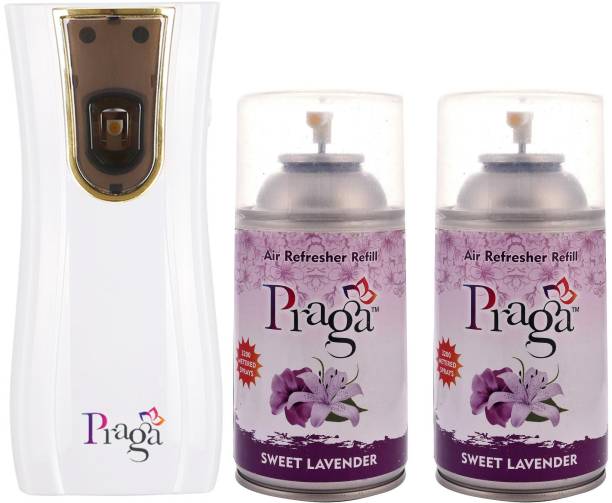 PRAGA Lavendra Automatic Air Freshener Dispenser With Day-Night Light Sensor Automatic Spray