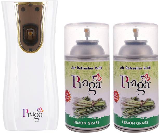 PRAGA Lemongrass Automatic Air Freshener Dispenser With Day-Night Light Sensor Automatic Spray