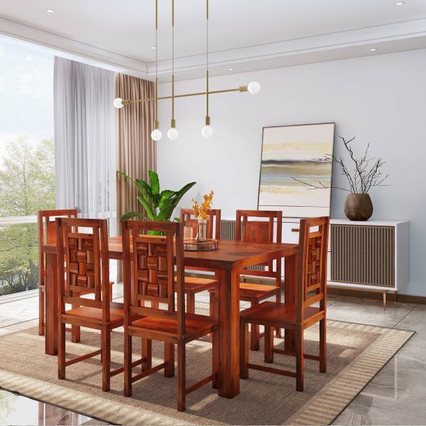 Flipkart Perfect Homes Solid Wood 6 Seater Dining Set