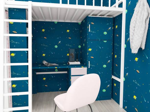 Flipkart SmartBuy Wall Stickers Wallpaper Home Decoration Blue Universe Adhesive Extra Large Self Adhesive Sticker