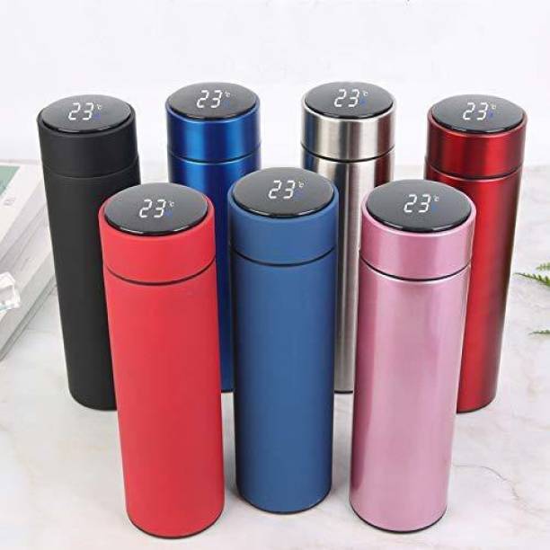 MARQUEONN Smart Flask with Led Display (Pack of 1 - Multicolor) 500 ml Flask