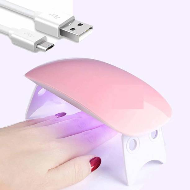 Bold and Wide 6W LED UV Nail Polish Dryer Curing Lamp Light Portable for Gel Based Polishes Nail Polish Dryer Nail Polish Dryer (UV Power 6 W) Nail Polish Dryer