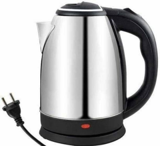 Infinity Creation 20001-Hot Water Pot Portable Boiler Tea Coffee Warmer Heater Cordless Electric Kettle (2, Silver) Electric Kettle