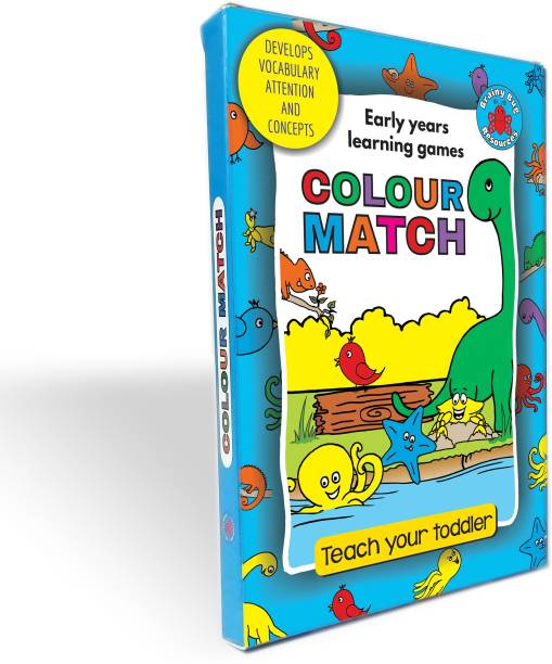 Brainy Bug Resources Colour Match / Flashcard games / Learn colour names and colour matching / Jumbo colour flashcards / Baby, toddler, preschool resources