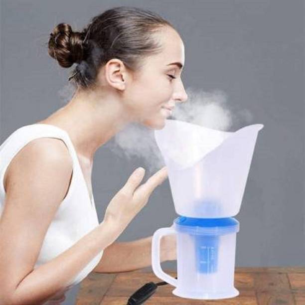 shritesh Face, Nose, and Cough Steamer 3 in 1 Plastic Steam Vaporizer, Nozzle Inhaler, Facial Sauna, and Facial Steamer Machine for Adults and Kids (Multicolor) Vaporizer (Blue) Vaporizer