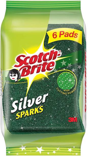 SCOTCH BRITE Silver Sparks Scrub Sponge