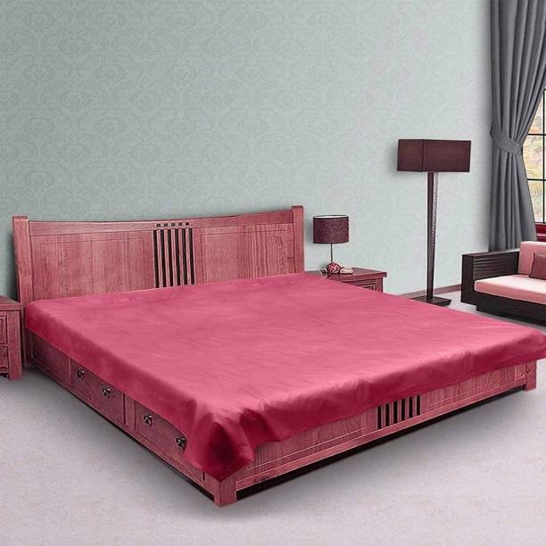 Organiser Villa 300 TC PVC Double Self Design Flat Bedsheet